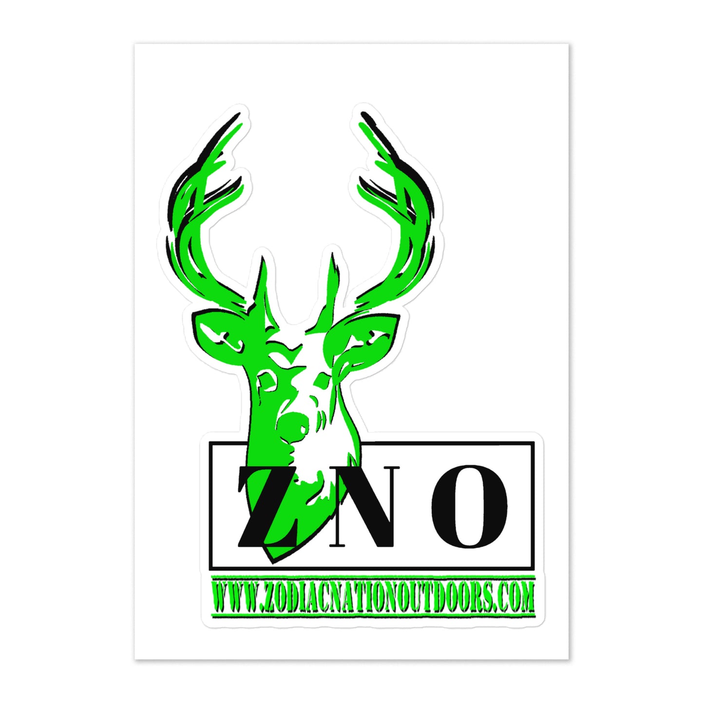 "ZNO BIG Represent" Decal (Left)