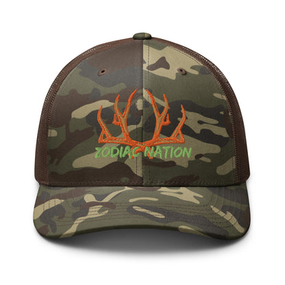 "Zodiac Nation" Represent Camouflage trucker hat