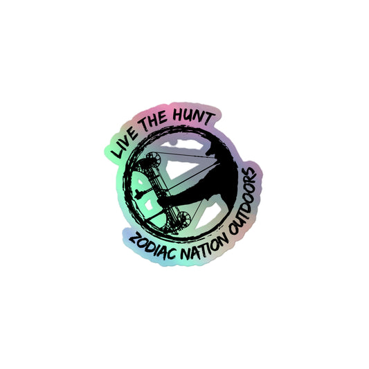 "Live the Hunt" Represent Holographic stickers