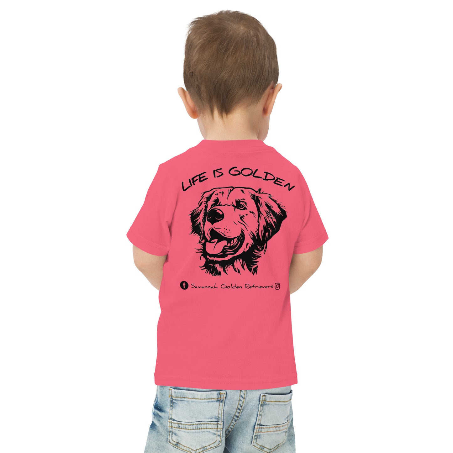 Life is Golden! Toddler jersey t-shirt