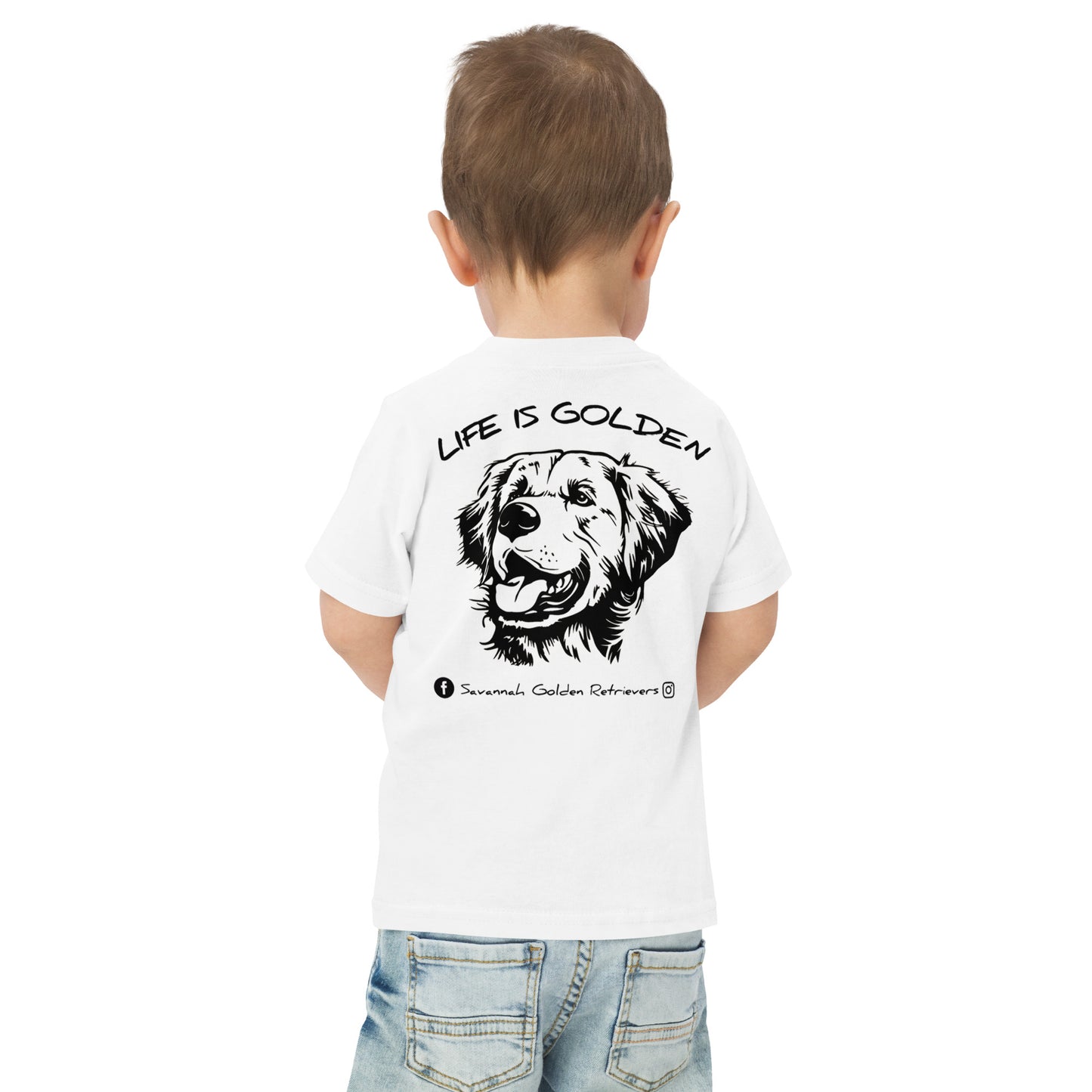 Life is Golden! Toddler jersey t-shirt
